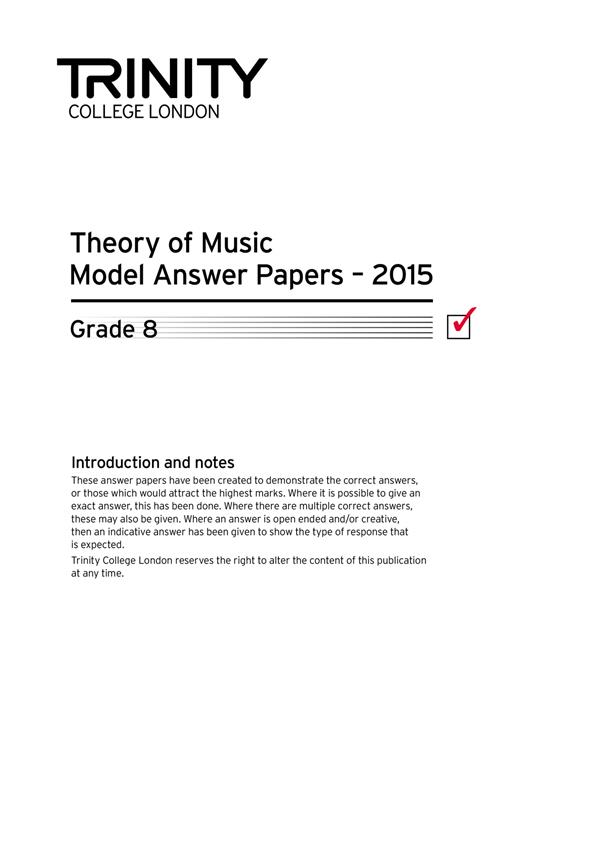 Theory Model Answers Paper (2015) Gd 8